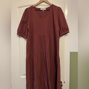 Burgundy Dress